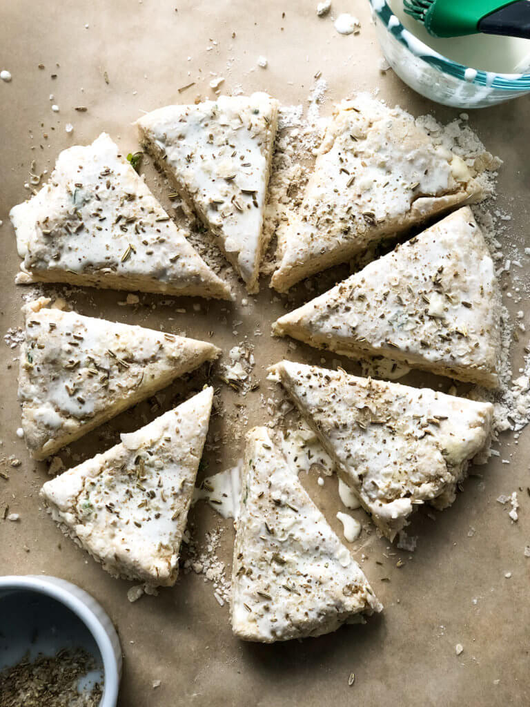 Savory Scones ready to go into oven