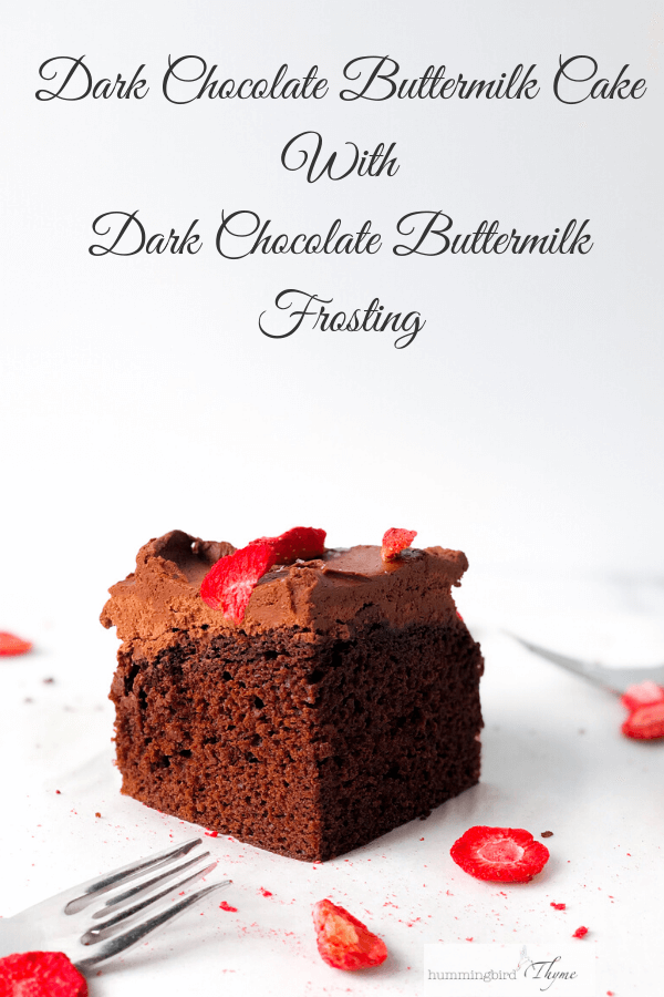 Chocolate Cake with Chocolate Buttermilk Frosting