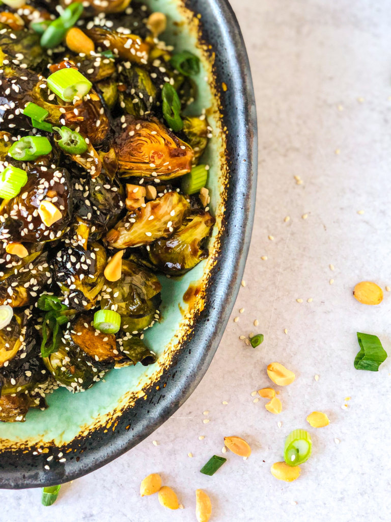 Asian Spicy Brussels Sprouts