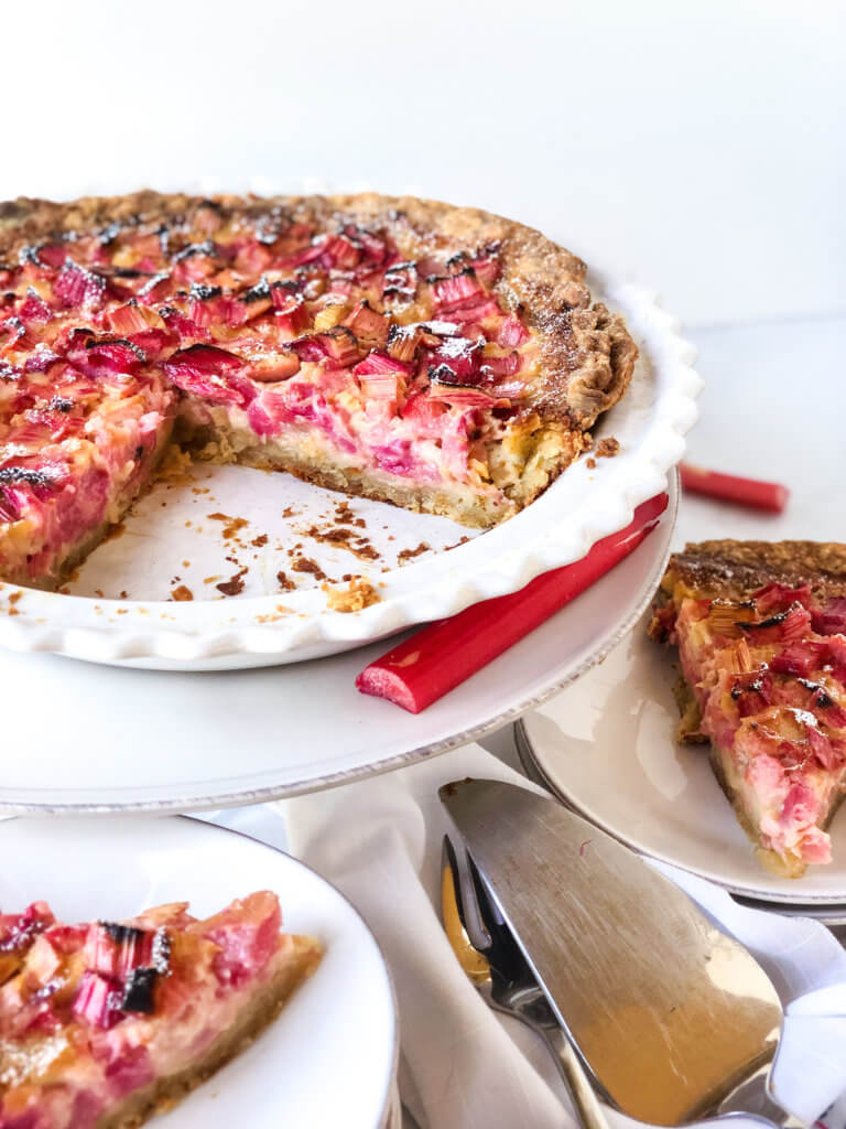 Easy Rhubarb Custard Pie