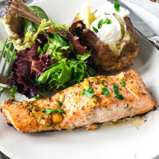 Middle Eastern flavored Salmon with Orange