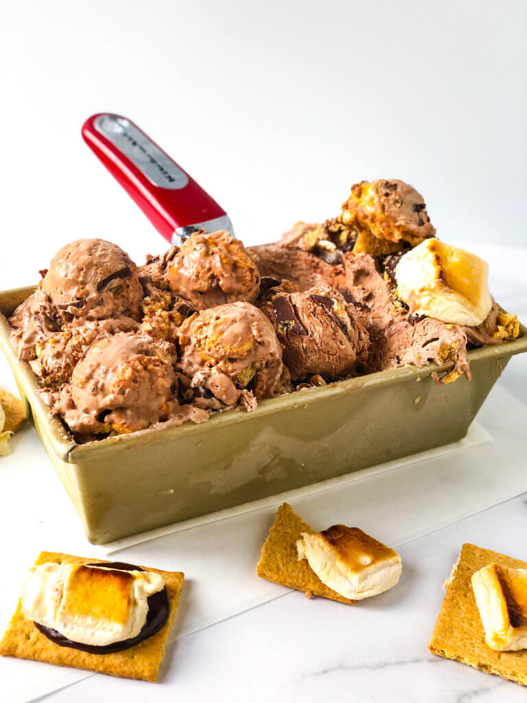 Chocolate S’mores Ice Cream Recipe