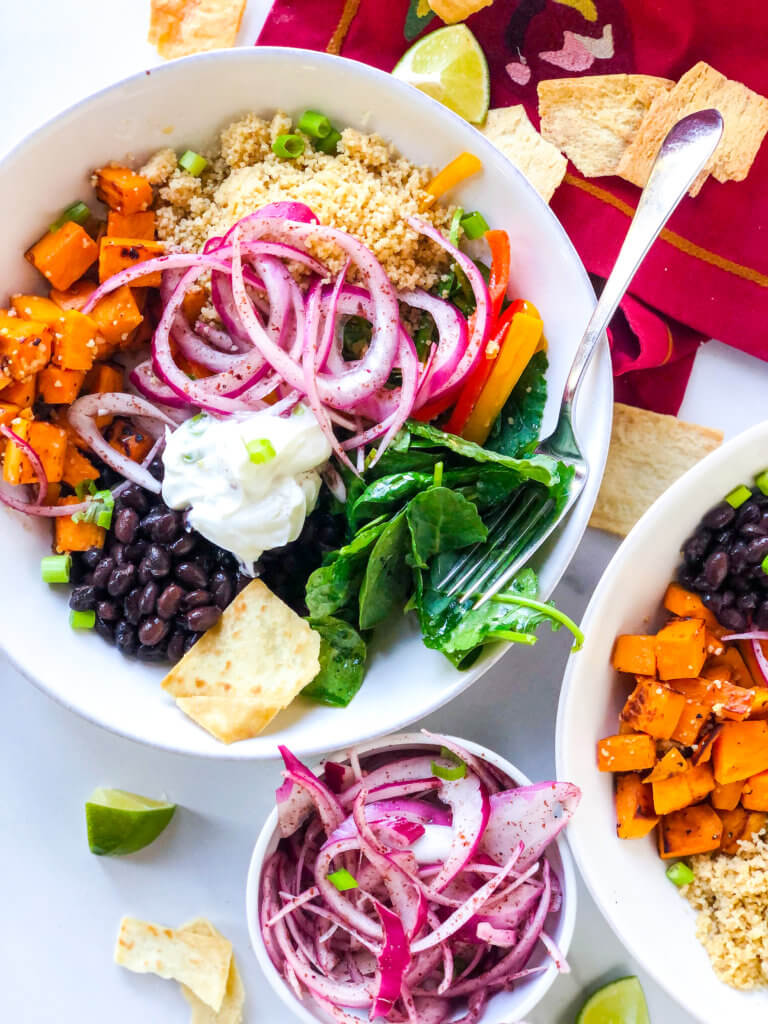 Grain Bowl with Sumac Onions