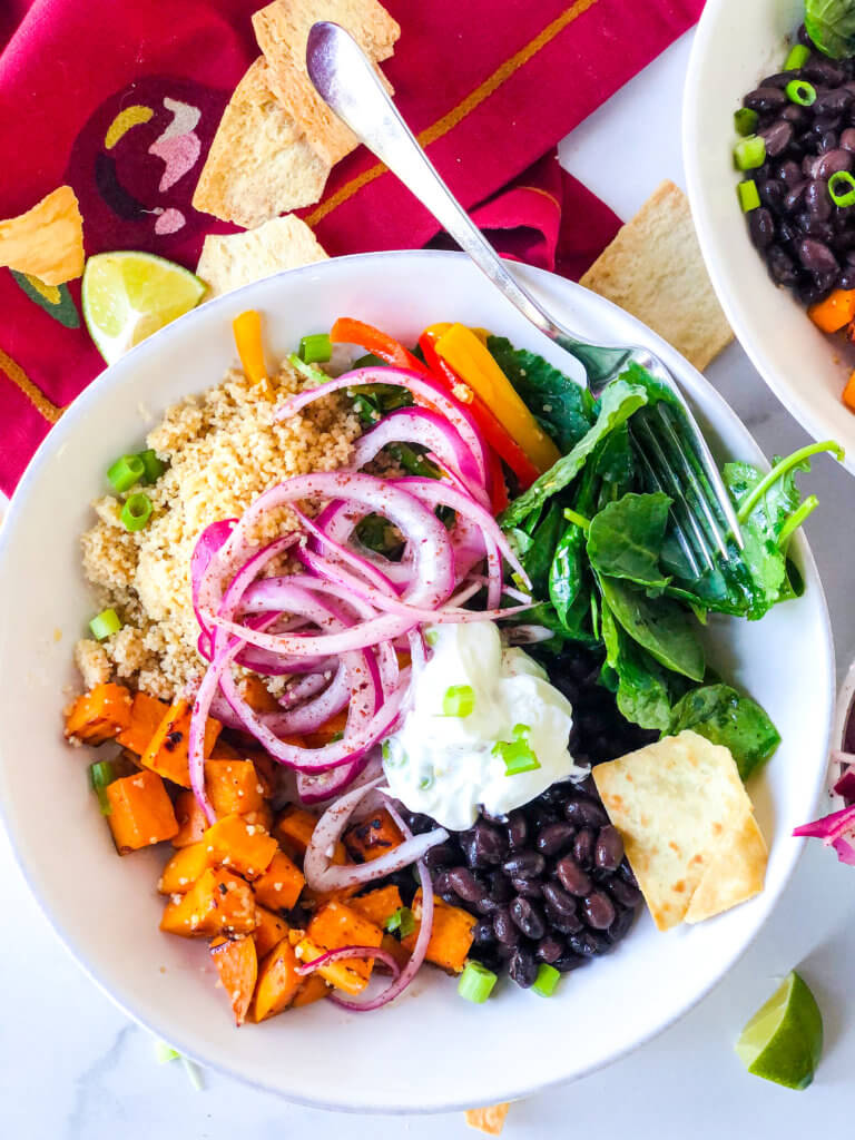 Couscous Buddha Bowl with Sumac Onions