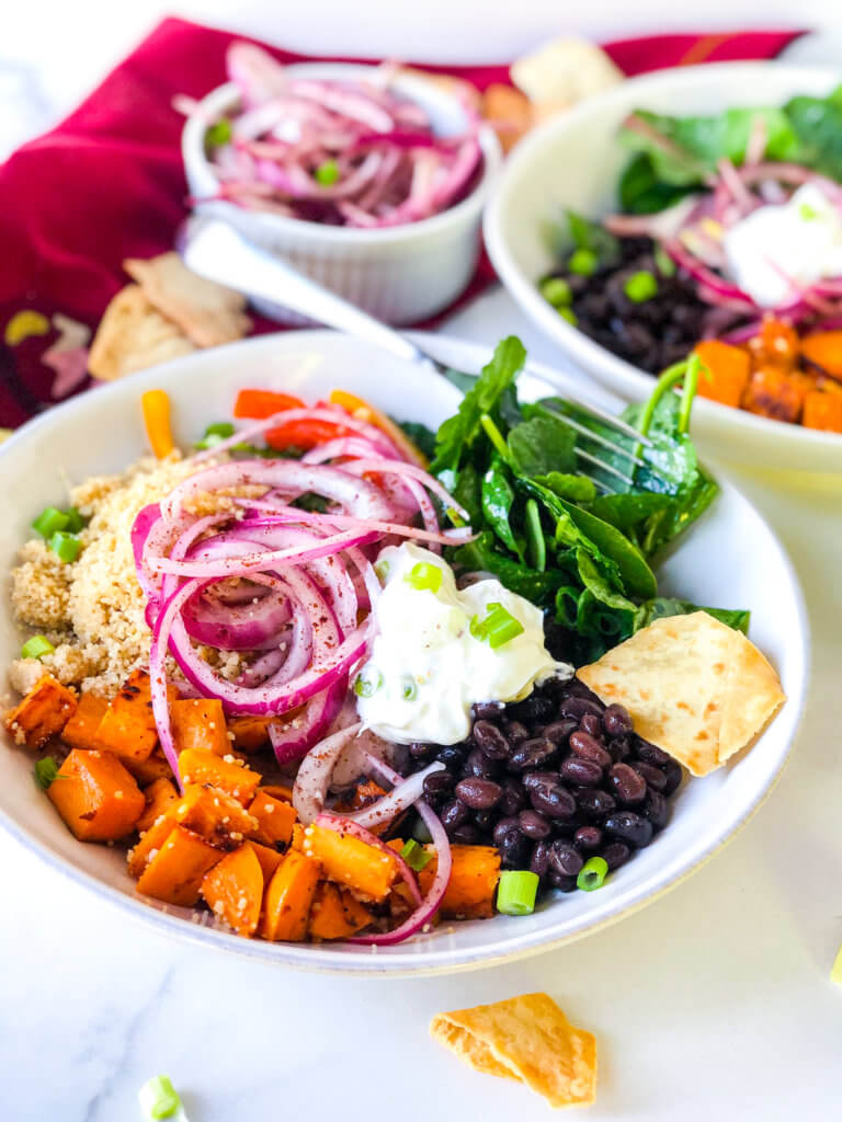 Grain Bowl with Sumac Onions