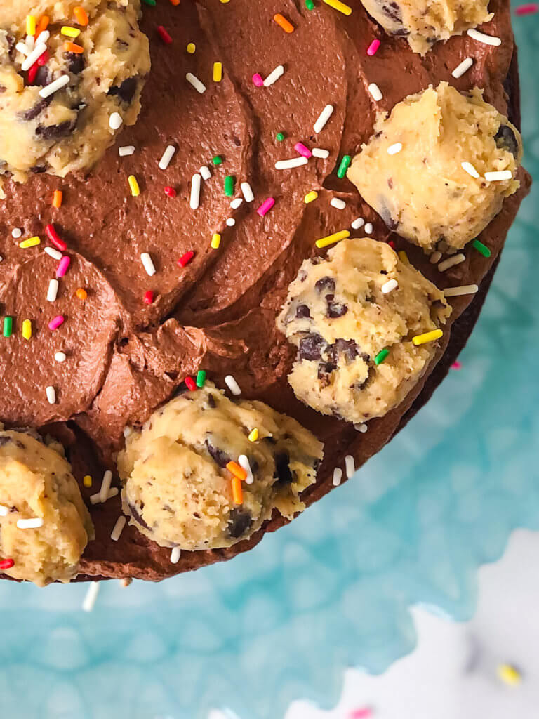 Edible Cookie dough cake filling and frosting