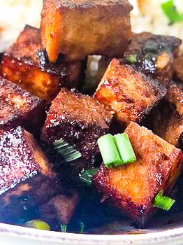 Dark Golden Crispy Tofu