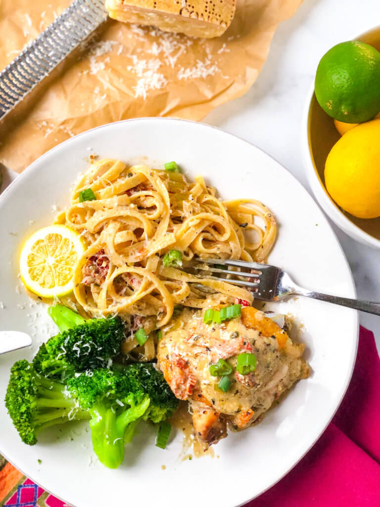 Creamy Mediterranean Chicken Skillet