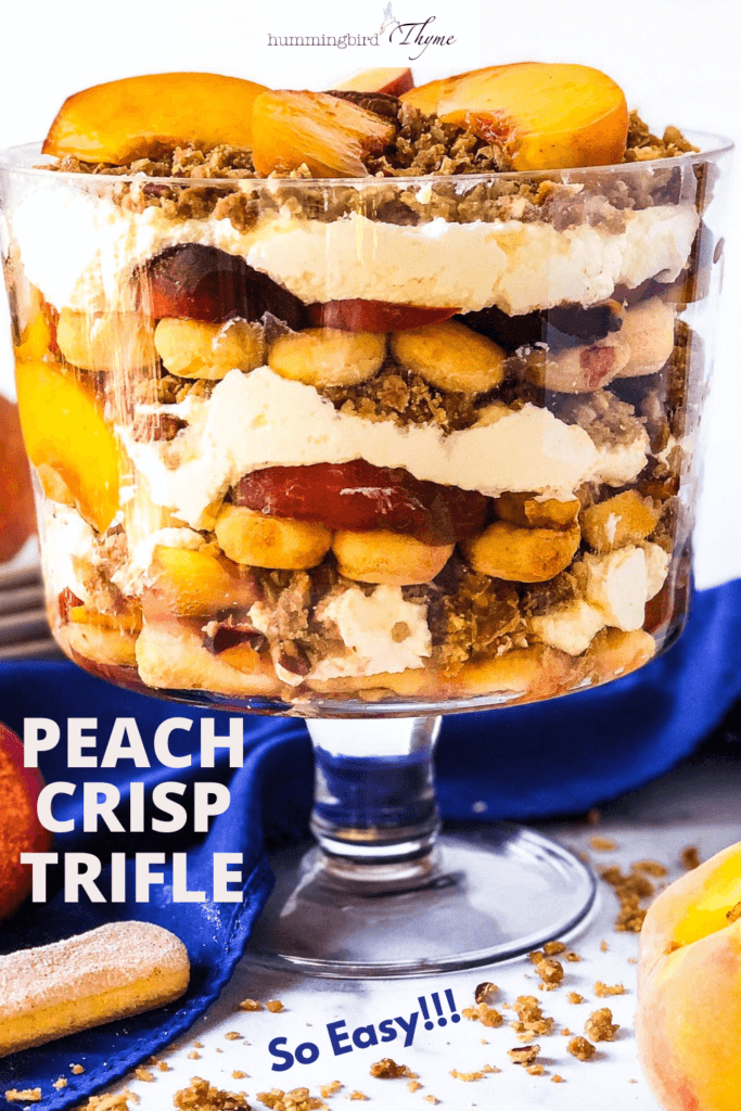 Pinterst Image for Peach Crisp Trifle
