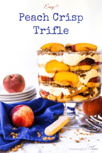 Pinterst Image for Easy Fresh Peach Crisp Trifle