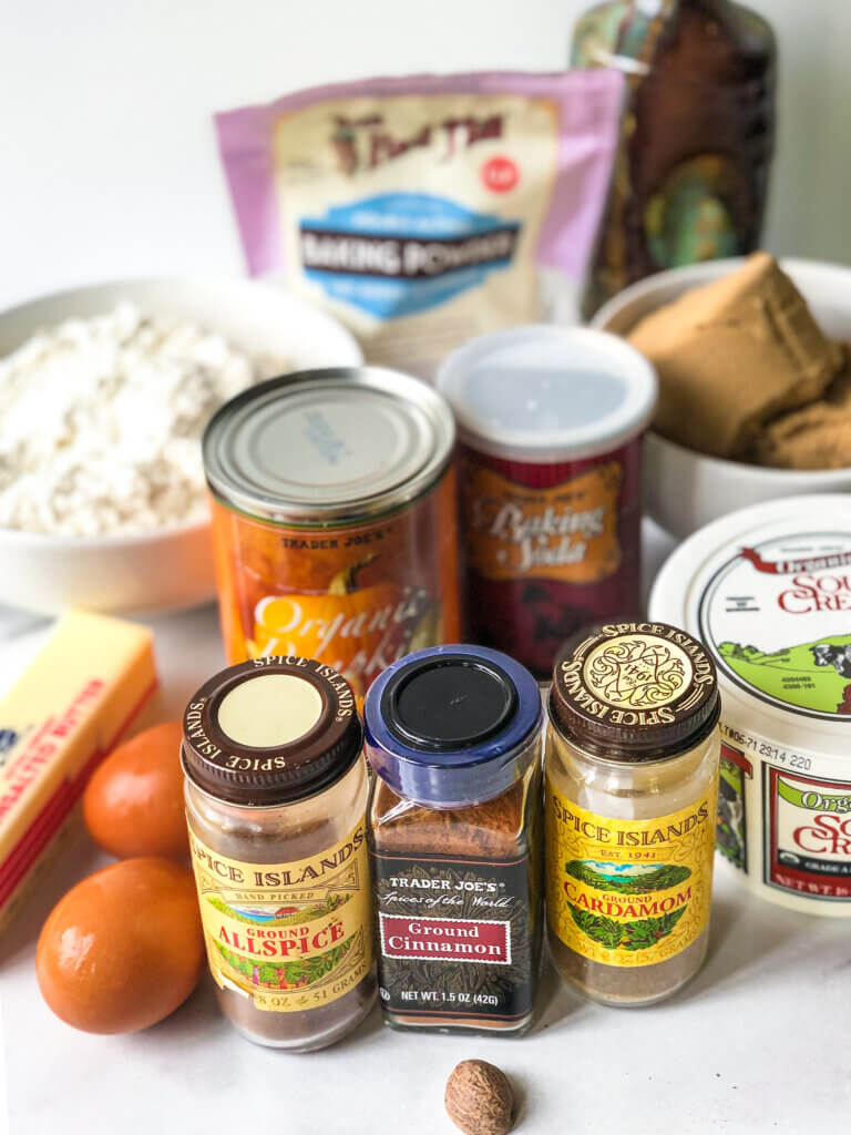 Pumpkin Bundt Cake Ingredients photo