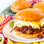 Featured image pulled pork BBQ in Crockpot