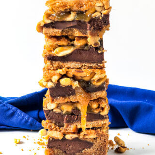Featured image Chocolate Peanut Pie Bars Recipe