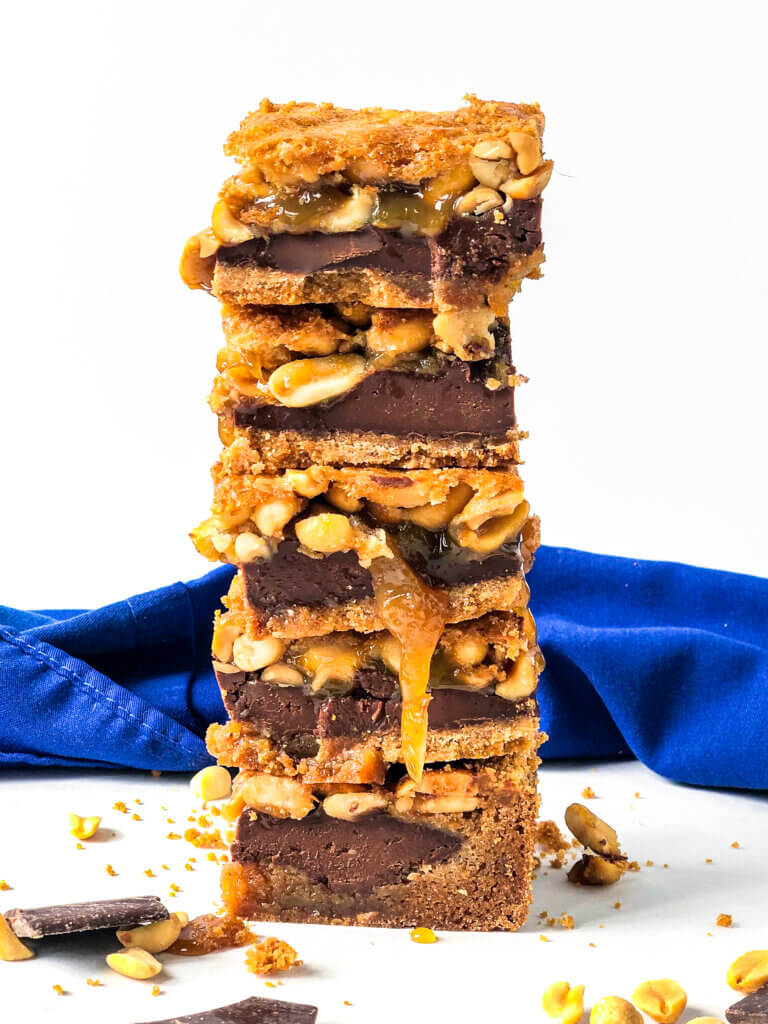 Featured image Chocolate Peanut Pie Bars Recipe