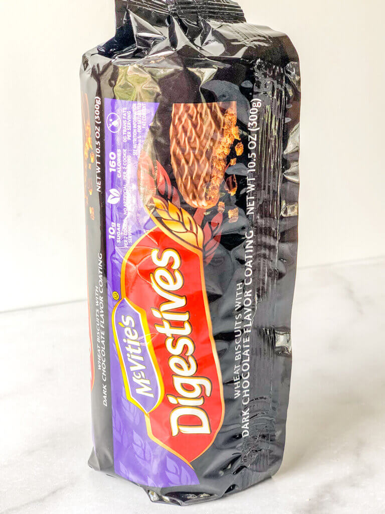 300 g package of chocolate-coated digestive biscuits