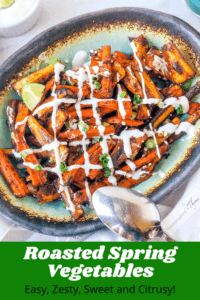 Pinterest Image Roasted Carrots and Parsnips