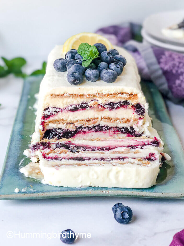 Fresh Fruit Frozen Yogurt Layer Cake - Healthy Green Kitchen