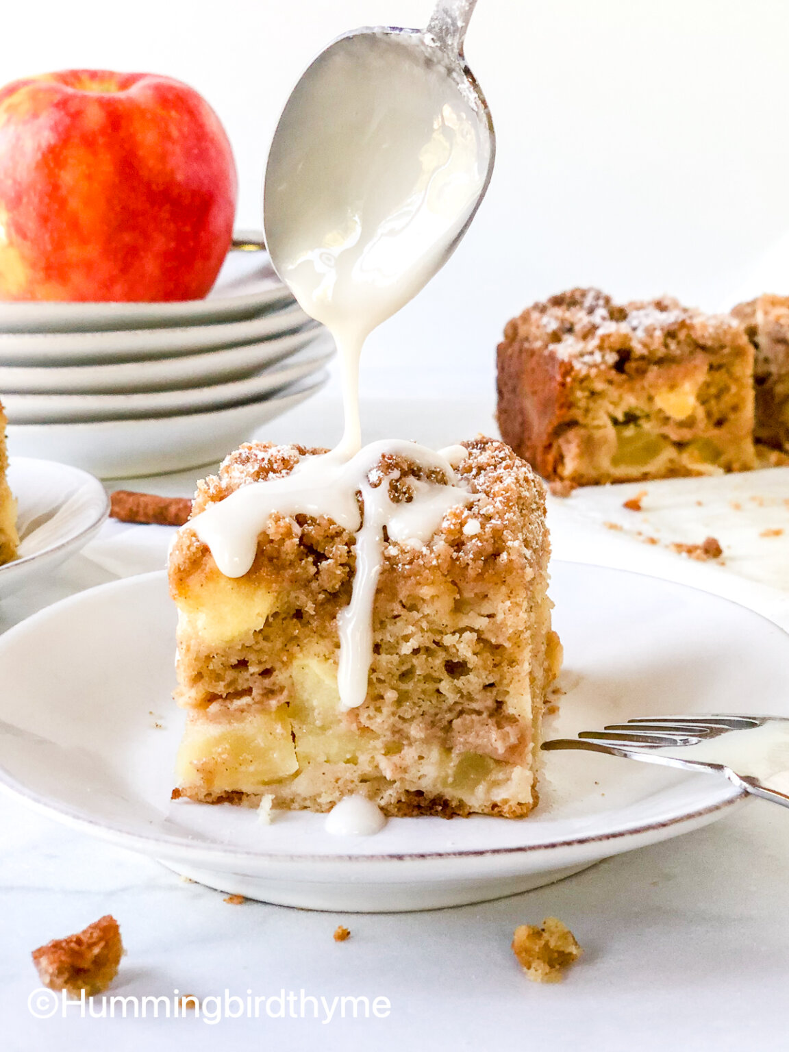 Honeycrisp Apple Crumble Cake Hummingbird Thyme