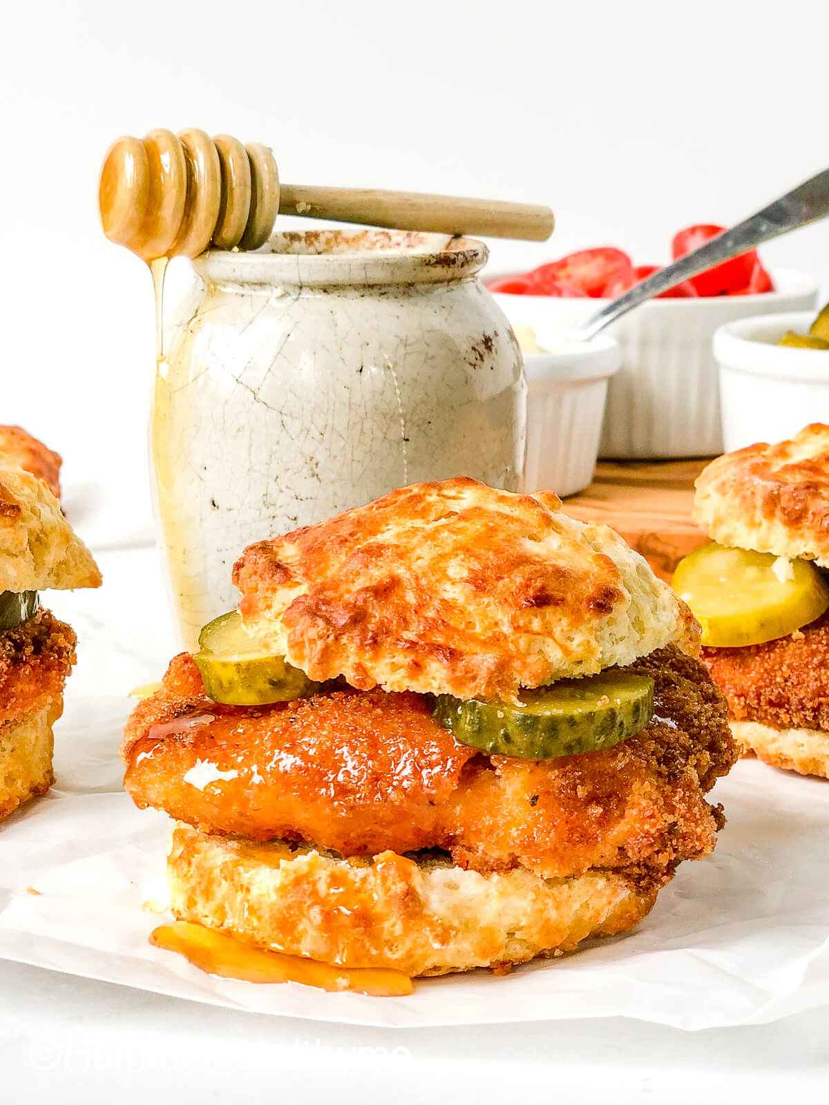 Crispy Chicken Biscuit with Honey Butter Sauce, Recipe