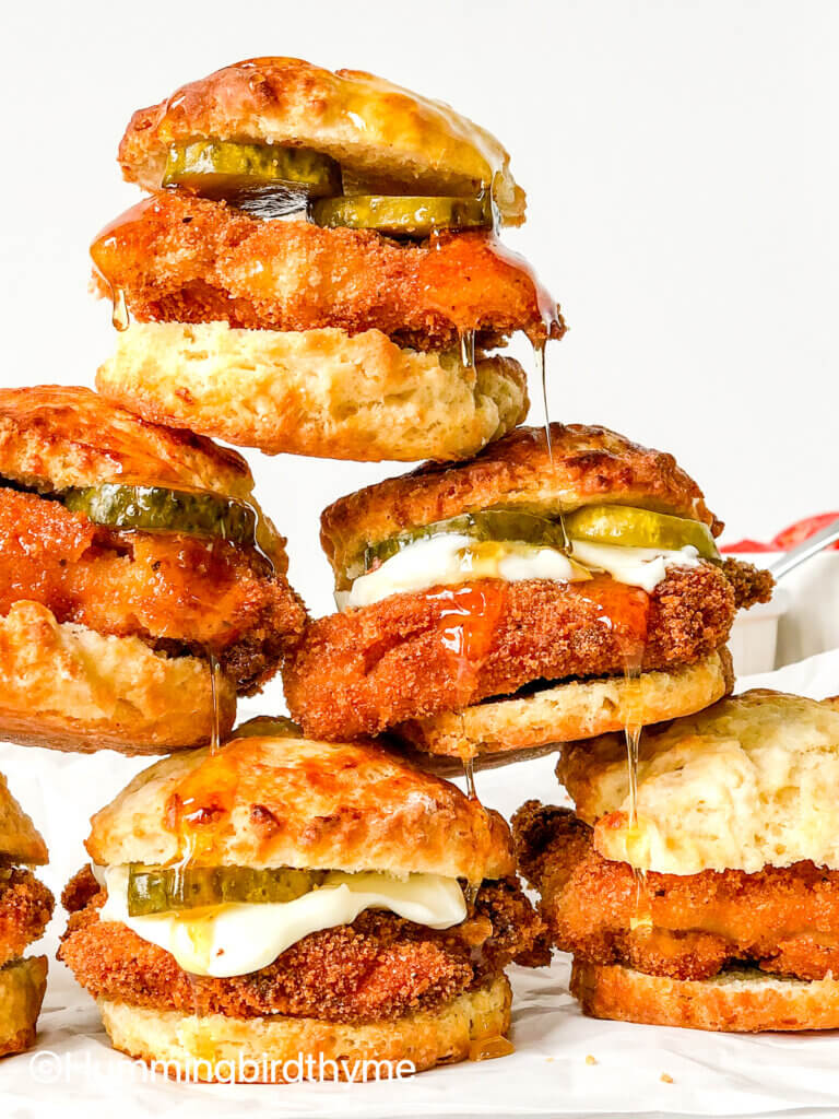 Spicy Fried Chicken Biscuit Sandwich Hummingbird Thyme