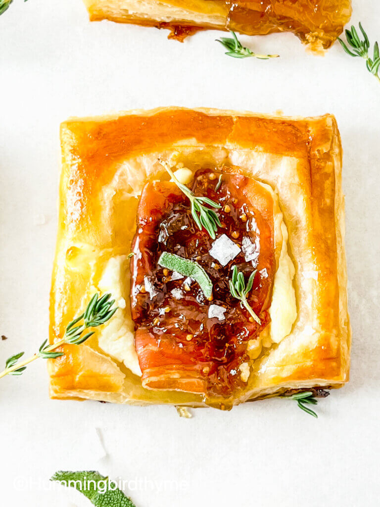 Fig & Goat Cheese Puff Pastry Roll